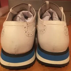 Prada | Shoes | Prada Brogues In White Size 3 Us Worn Less  display picture 3